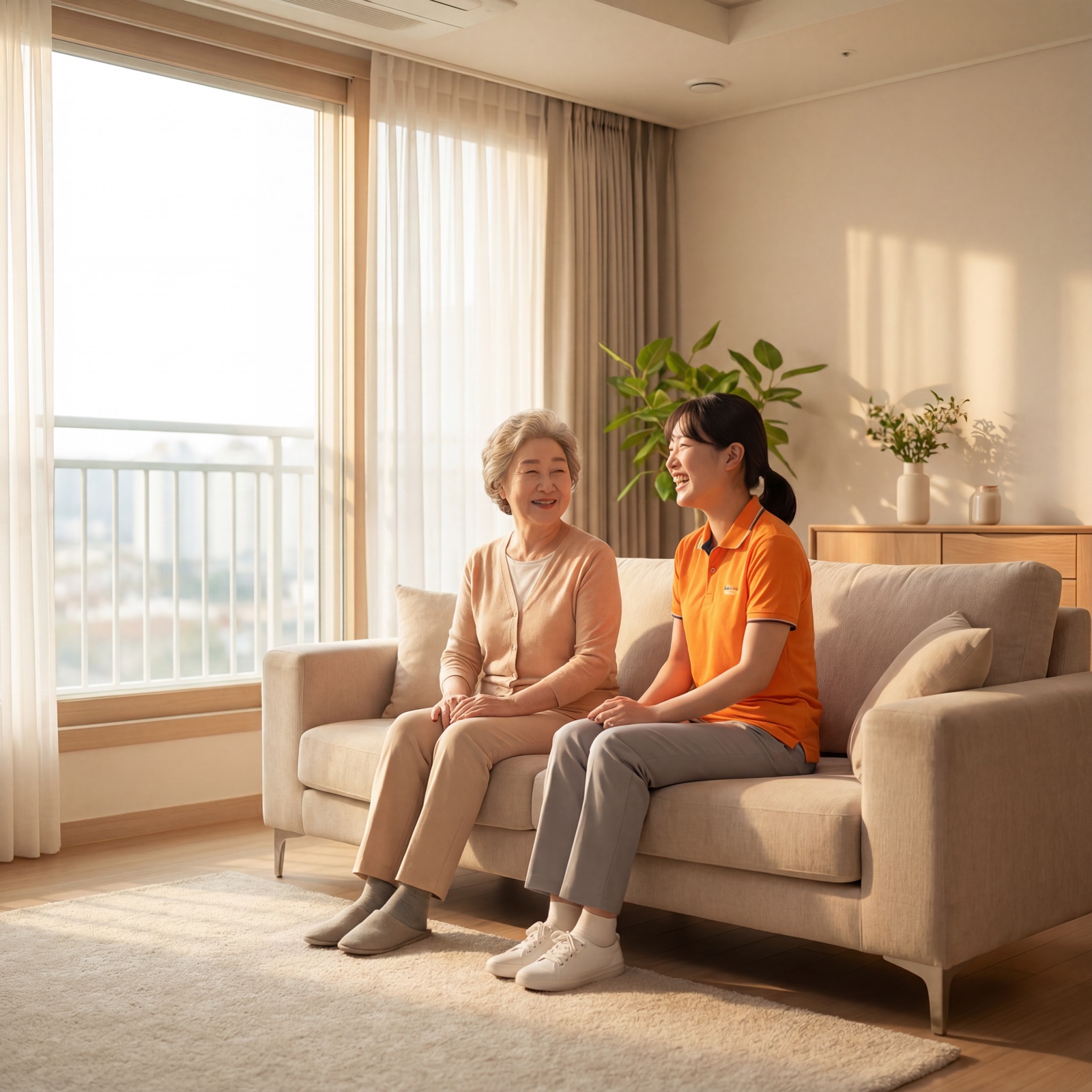 전문 매니저와 상담하며 안심하는 시니어